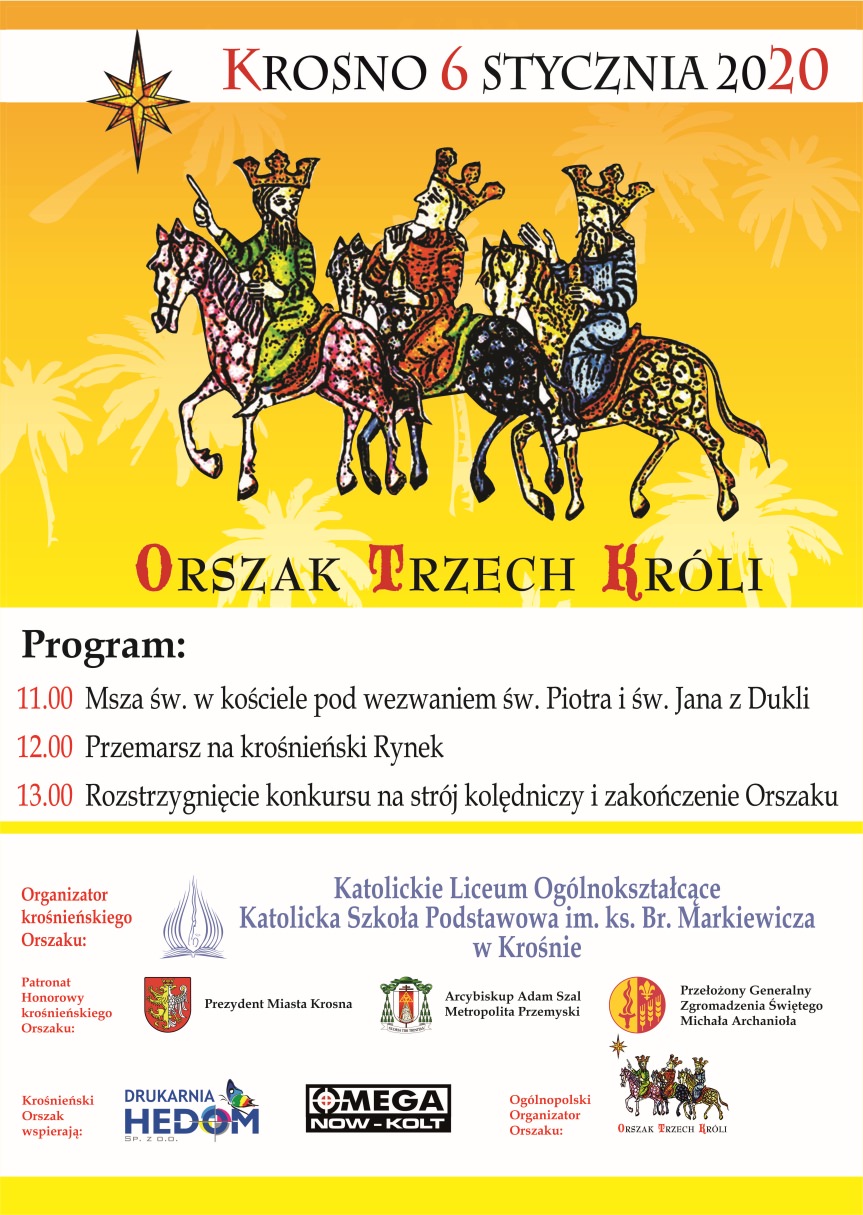 Plakat Krośnieńskiego Orszaku Trzech Króli